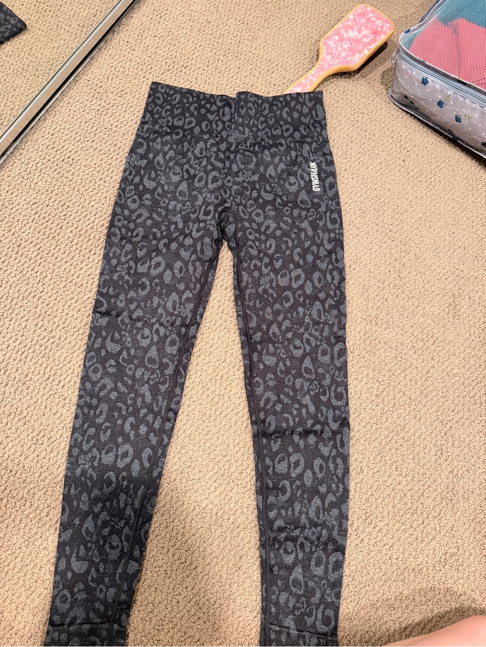 Gymshark Black Leopard Print High-Waist Leggings